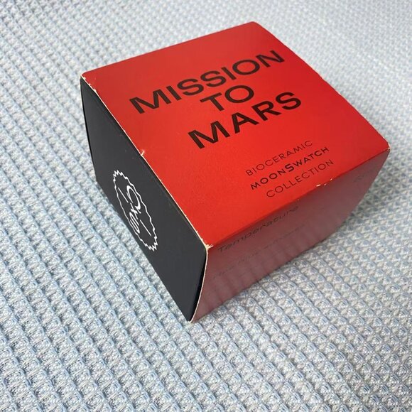 🔥Swatch x Omega Mars ChronographRed Bioceramic Alaska Hands
